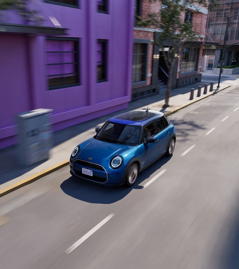 MINI Cooper 5-Door - side view – Icy Sunshine