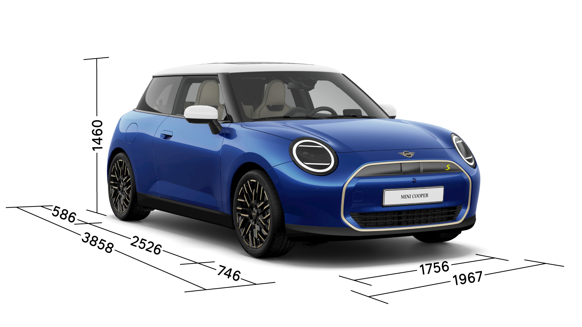 All-Electric MINI Cooper - Dimensions, Width and Length | MINI UK