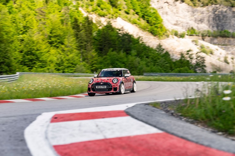 MINI John Cooper Works prototype at the Nürburgring 24-hour race front distance