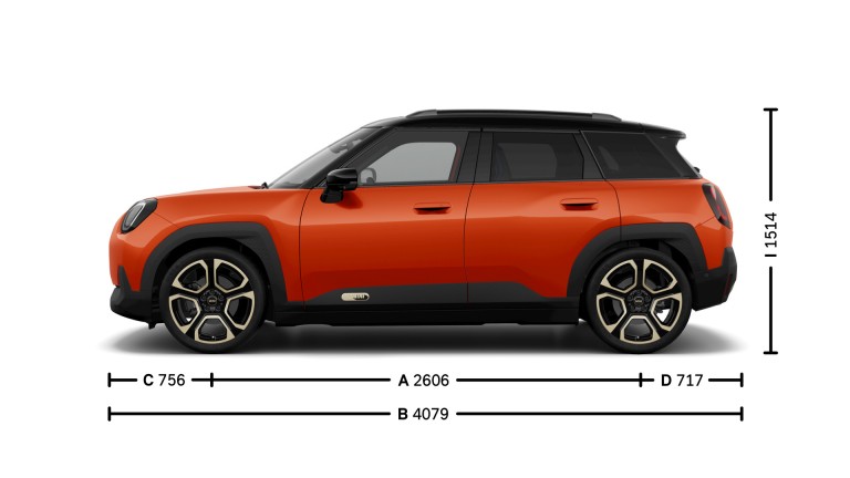 All-Electric MINI Aceman - dimensions - intro image side view